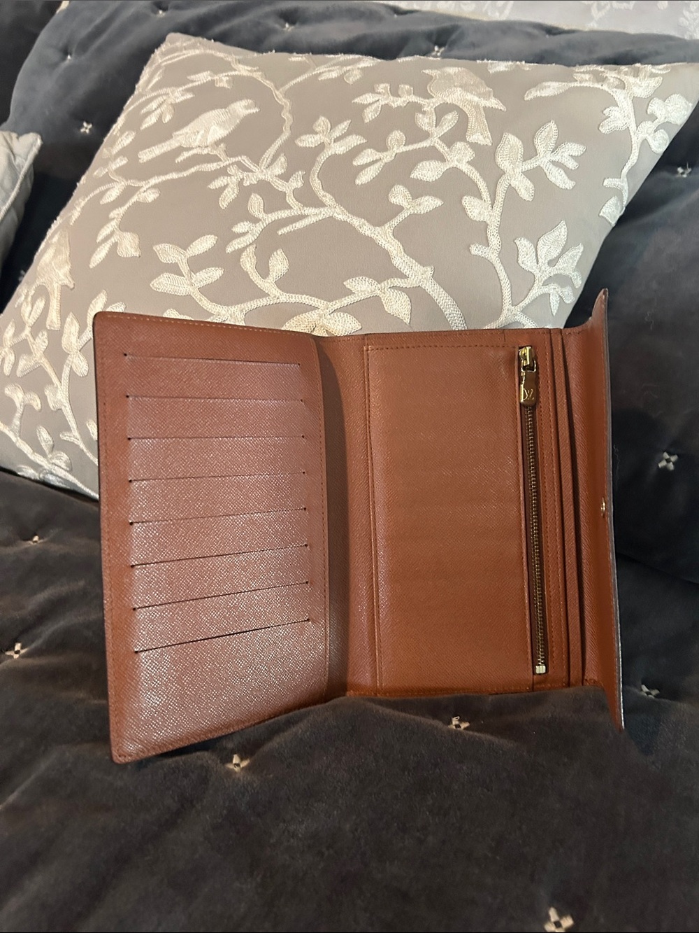 Louis Vuitton Monogram Canvas Brown and Gold Snap Wallet - Picture 7 of 10